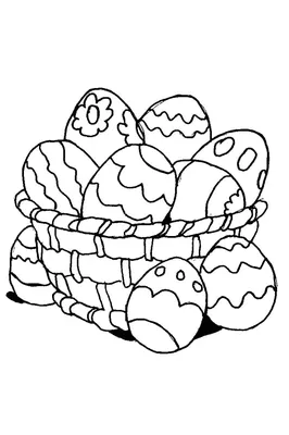 Пасхальный Кролик С Яйца — стоковая векторная графика и другие изображения  на тему Пасха - Пасха, Страница книжки-раскраски - техника иллюстрации,  Апрель - iStock