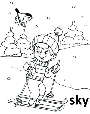 Раскраски Зима для детей 3-10 лет - распечатать или скачать | Мишкины книжки