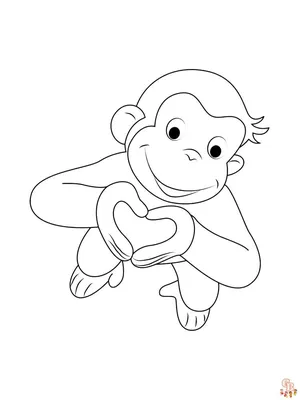 Раскраски обезьяны с GBcoloringБесплатная версия для печати