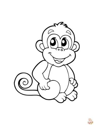 Раскраски обезьяны для детей - Веселые и творческие занятия