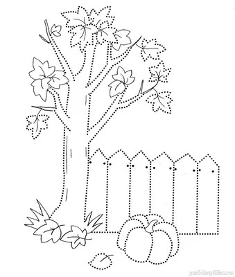 Осеннее дерево рисунок для детей - 49 фото