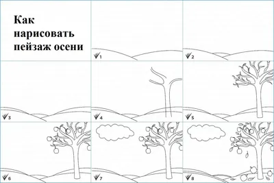 Рисование на тему «Осенние деревья» в старшей группе (2 фото). Воспитателям  детских садов, школьным учителям и педагогам - Маам.ру