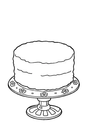 Раскраски торт для 5 лет (55 фото) » рисунки для срисовки на Газ-квас.ком