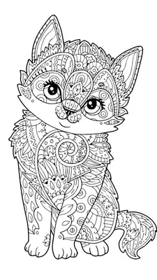 Раскраски животные антистресс скачать и распечатать | Dog coloring page,  Animal coloring pages, Mandala coloring pages