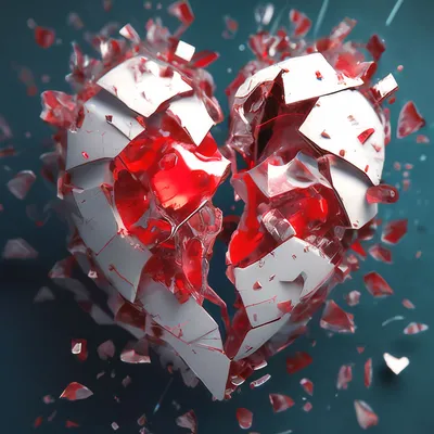 Разбитое сердце осколки драгоценность …» — создано в Шедевруме