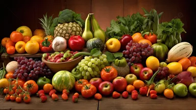 много разных фруктов и овощей, картинки фрукты и овощи фон картинки и Фото  для бесплатной загрузки