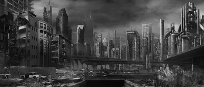 Разрушенный город» — создано в Шедевруме