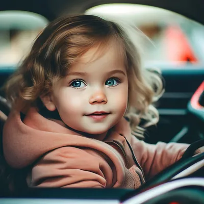 Наклейка на авто \"Ребенок в машине Малыш с полумесяцем\"