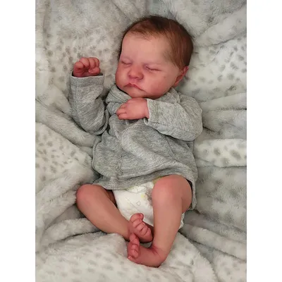 Спящая Кукла реборн Cиликоновая 47см Reborn мальчик с закрытыми глазами -  купить с доставкой по выгодным ценам в интернет-магазине OZON (917853531)