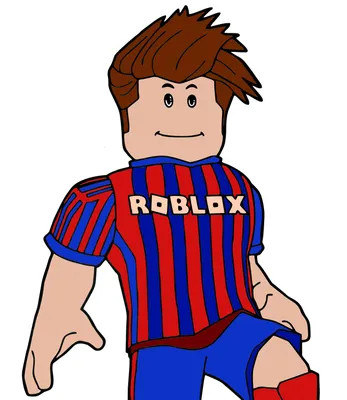 Раскраска Роблокс персонаж футболист - распечатать бесплатно