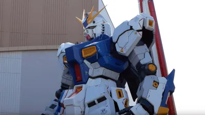 В Японии построили гигантского робота Гандама из аниме. Его рост составляет  25 метров