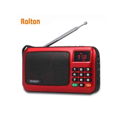 Rolton E500 Wireless Speaker 6W HiFi Stereo Music Player Portable Digital  w/ Flashlight Display Mic Support Hands-free Record TF Music Play -  Walmart.com