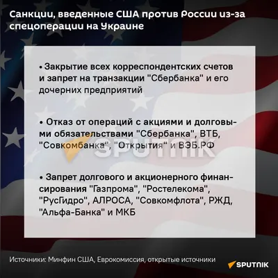 США ввели новые масштабные санкции за войну России против Украины