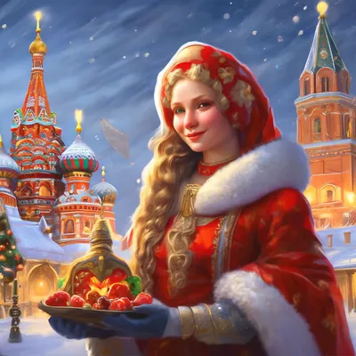 Рождество в России» — создано в Шедевруме
