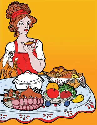 русская кухня меню русская еда Иллюстрация вектора - иллюстрации  насчитывающей россия, кныш: 240344191