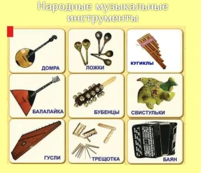 Русские народные инструменты — Детский музыкальный лекторий «Пикколо»
