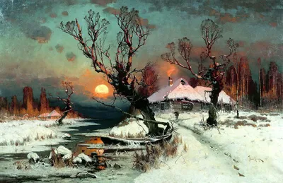 Зимние пейзажи русских художников