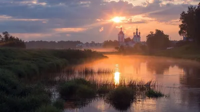 Красивый пейзаж русской природы» — создано в Шедевруме