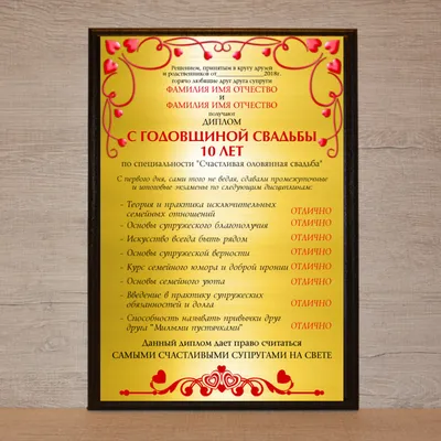 Постер на 10 лет свадьбы | Праздничные цитаты, Годовщина, Плакат