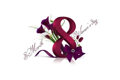 8 марта Международный женский день праздника, 8 марта, аранжировка цветов,  текст, люди png | PNGWing