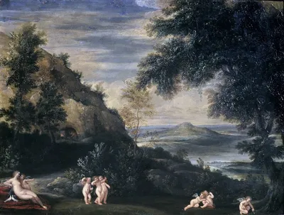 Пейзаж с Венерой и амурами (картина) — Франческо Альбани