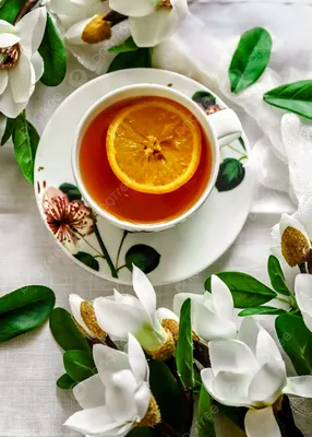 Доброе утро, рассвет чашка чая и …» — создано в Шедевруме