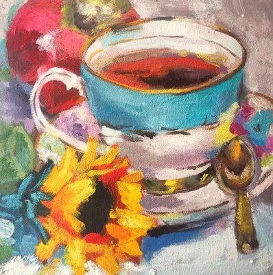 чашка чая с тортом и цветами на столе, высокое разрешение, цветок, сладость  фон картинки и Фото для бесплатной загрузки