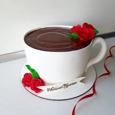 Чашка кофе, кексы и цветы пиона стоковое фото ©belchonock 75534085