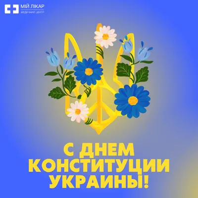 С Днем Конституции Украины! - Медицинский центр «Мій лікар»