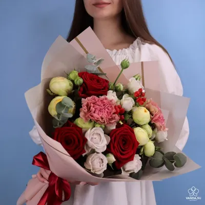 Капкейки с цветами на День матери - заказать по цене 1400 руб. с доставкой  в Казани