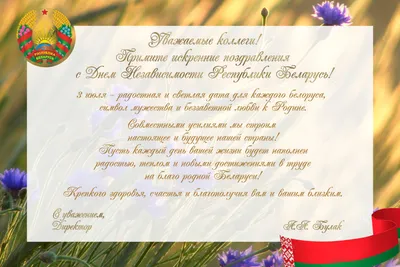 Поздравляем с Днем Независимости Республики Беларусь! | УО «Витебская  ордена «Знак Почета» государственная академия ветеринарной медицины\"