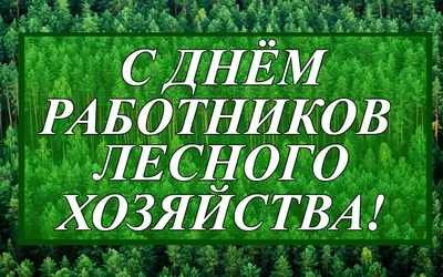 18 Сентября - День работников леса