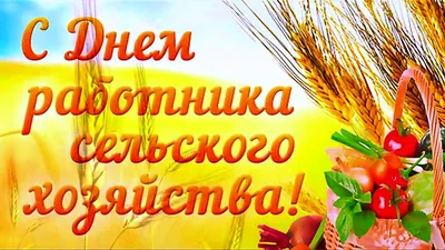 С Днём работников сельского хозяйства и перерабатывающей промышленности! —  Агропромышленный холдинг