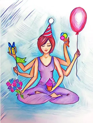 Pin by Konfi22 on Йога | Happy birthday yoga, Happy birthday pictures,  Birthday pictures