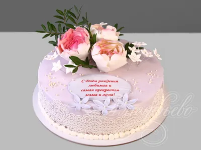 Торт женщине — маме 💐 бабушке на день рождения (101 фото) | День рождения,  Юбилейные торты, Торт на день матери