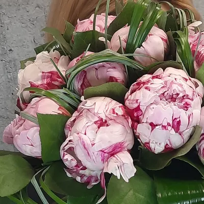 Пионы и розы Мансфилд парк | доставка по Москве и области
