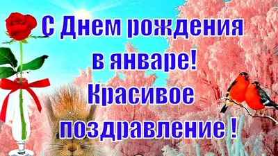 Красивые стихи с Днём Рождения зимним Именинникам родившимся в ЯНВАРЕ ~  женщине, мужчине, коллегам