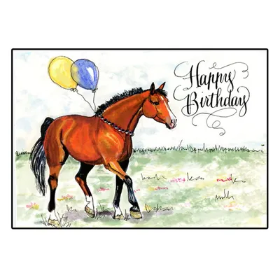 Лошадь с днем рождения картинки - 68 фото