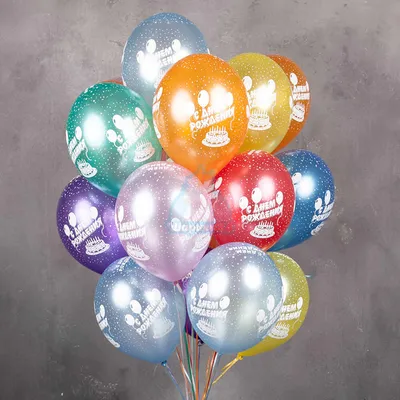 Воздушные шары «С днем рождения» под потолок | Шары39.рф | Доставка