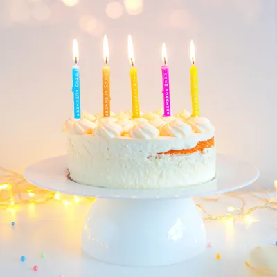 Набор свечей для торта \"С Днём Рождения\" золотые :: Свечи :: Украшения для  тортов, декор :: Каталог