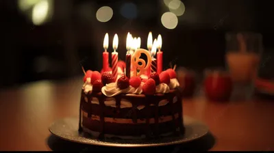 С Днём рождения! Торт на 20 свечей - YouTube