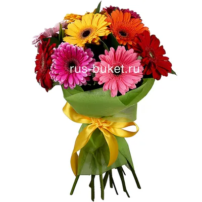 Розовый букет с герберами, альстромериями, розами и орхидеями – Цвет`ок –  дорогая цветочная лавка