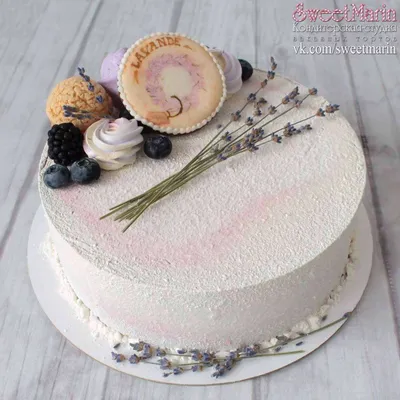 Торт на день рождения женщине \"В стиле прованс\" на заказ в СПБ