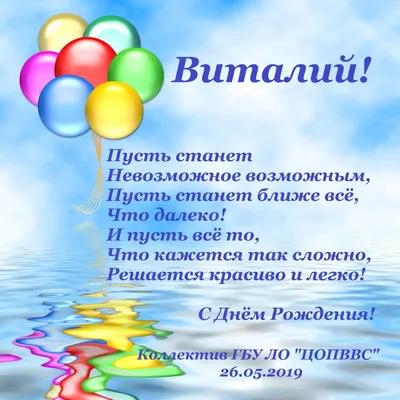 С днем рождения Виталий открытки - 69 фото