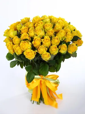 Купить Букет желтых тюльпанов с доставкой в Омске - магазин цветов Трава