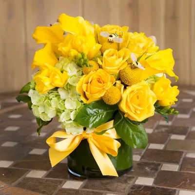 Желтые тюльпаны 11 - Доставкой цветов в Москве! 15569 товаров! Цены от 487  руб. Цветы Тут