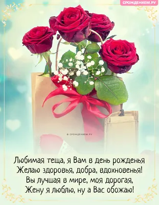 Красивая открытка Зятю от Тёщи с Днём Рождения • Аудио от Путина,  голосовые, музыкальные