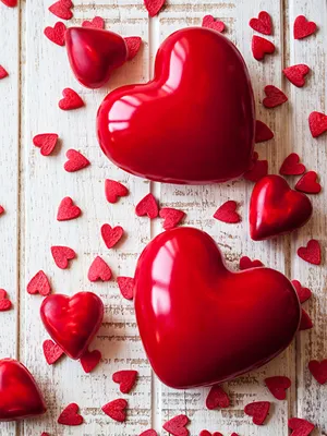 Фотографии День святого Валентина сердца Много Доски 600x800