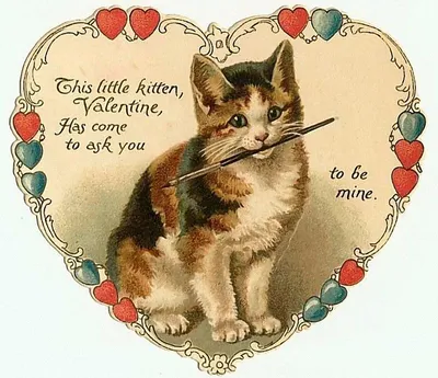 Я тебя обожаю - День Святого Валентина в 2023 г | Кошачьи принты, Открытки,  Милые рисунки