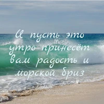 Идеи на тему «Утро на море» (210) | доброе утро, открытки, цитата про  путешествия